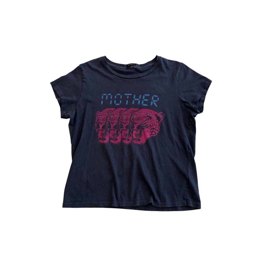 Mother Denim The Boxy Goodie Goodie Tee Seeing Double Wash Size M - Picture 1 of 7
